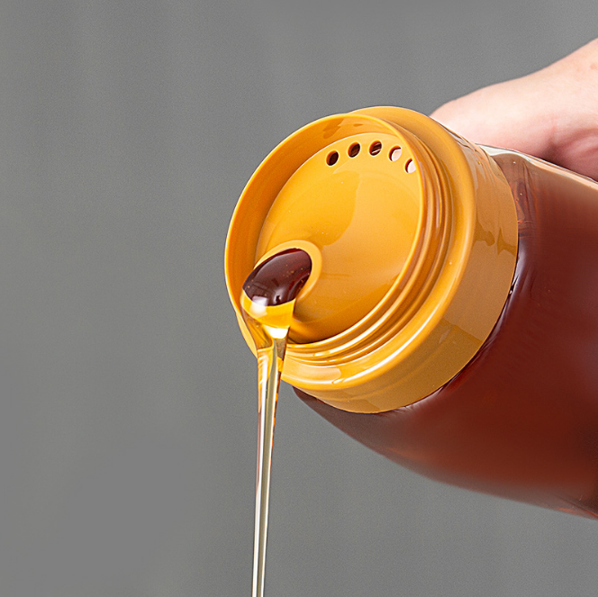 0.7L Honey Bottles Reflux Inlet Sealing plástico sacude el sellado caliente 1