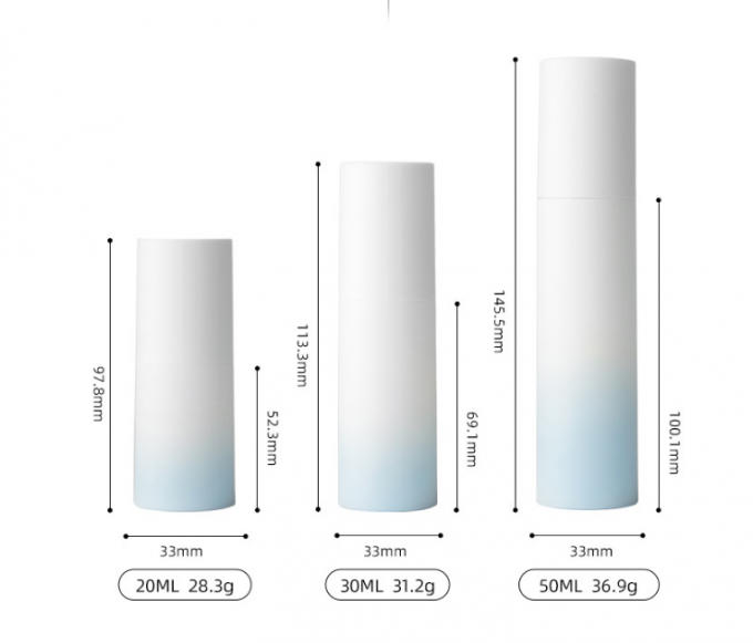 La loción privada de aire helada rocía la pendiente cosmética plástica 50g los 3.3*14.5cm de los envases 4