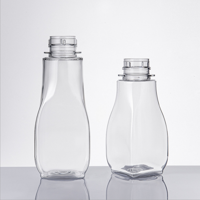 logotipo de encargo simple de 10.5oz Sugar Syrup Squeeze Bottle 300g 250g 5