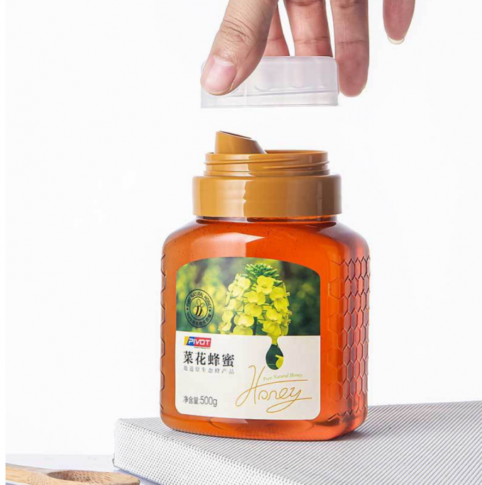 tarros plásticos de 500g 700g Honey Plastic Beverage Bottles Reusable comprensibles 5