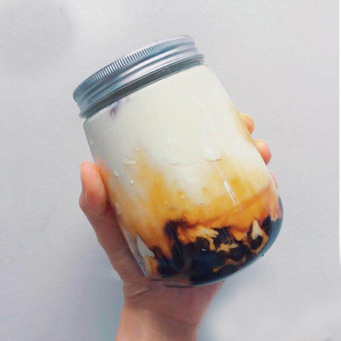 塑料打包瓶大口果汁瓶 del animal doméstico del 形一次性 del 网红脏脏茶黑糖奶茶饮料瓶子 U