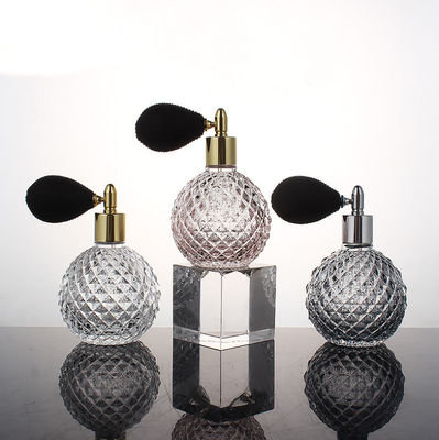 Glass Cosmetic Containers 100ml Vintage Style Air Bag Refillable Fine Spray Perfume Bottle