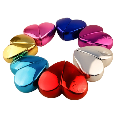 Cosmetic Heart Shaped Perfume Pocket Spray Bottle ODM 20ml Blue Purple