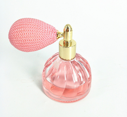 Glass Consmetic containers 100ml air bag spray ball shape glass perfume bottle