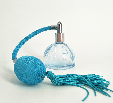 Glass Consmetic containers 100ml air bag spray ball shape glass perfume bottle