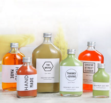 Good price 50ml al jugo frío de cristal del brebaje de la botella 7oz del licor del frasco del té negro 200ml en línea