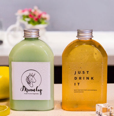 Good price Brebaje frío 50ml de la botella de agua rectangular plana transparente a 500ml PETG en línea