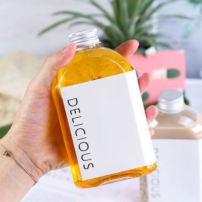 Good price forma plana inodora plástica de 350ml Juice Disposable Beverage Bottles Tasteless en línea